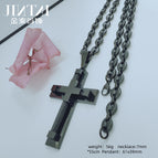 Black pendant+7mm*55cm coffee beans / Stainless steels.steel