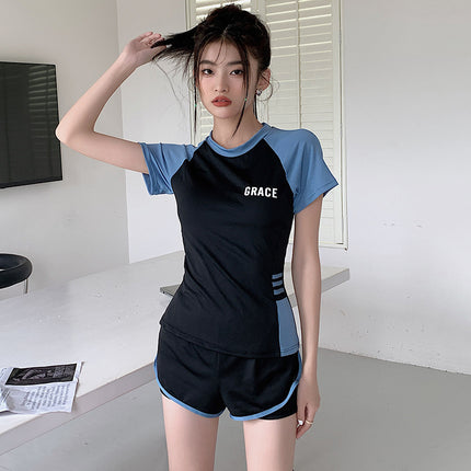 Two-Piece Swimsuit for Women, Summer, Conservative, Tummy-Concealing, Slimming, 2026 New Model, Specially Designed for Swimming Pools, Sports, and Hot Springs