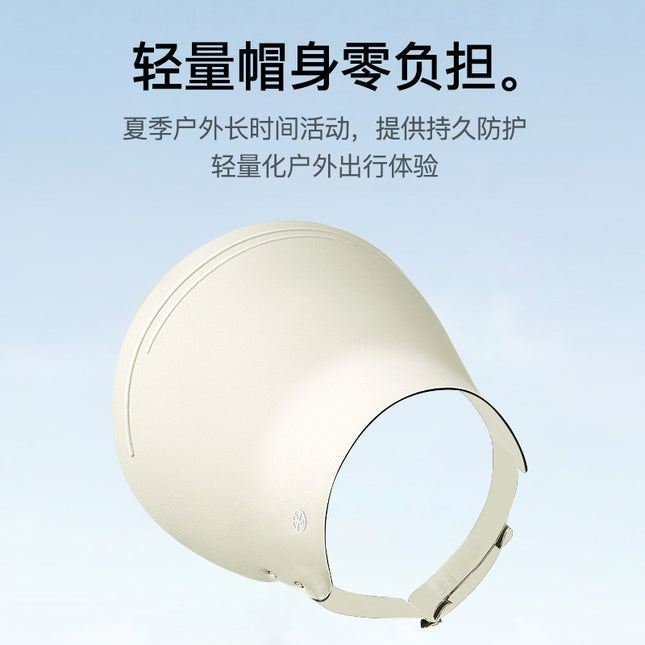 Summer Vacant Top Sunshade Hat Large Brim Traceless Integrated Sunscreen Hat Women's Face Covering UV Protection Outdoor Sports Hat