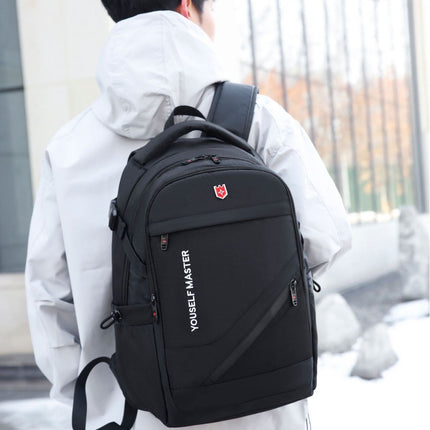 Cross-border Backpack Men's Large Capacity Business Travel Bag Computer Backpack Junior Senior high school College Student Schoolbag New Travel
