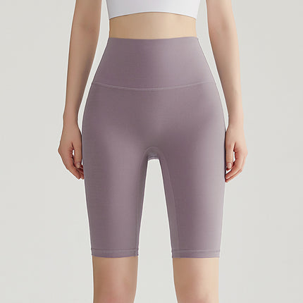 Weiman Nude Yoga Shorts Women's Hip Lifting Quick-Drying Sports Fitness Cycling Pants Outer Wear Tight Five-Point Yoga Pants Summer