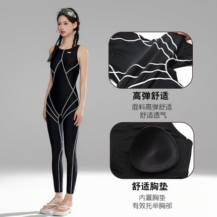 Seglu One-piece Swimsuit Women's 2024 New Adult Beautiful Seaside Pulp Board Surfsuit Swimsuit