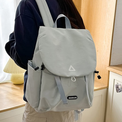 Personalized Trendy Fashion Color-Conclashing Lightweight Casual Travel Large Capacity Backpack Senior high school College Student Schoolbag Women's Backpack