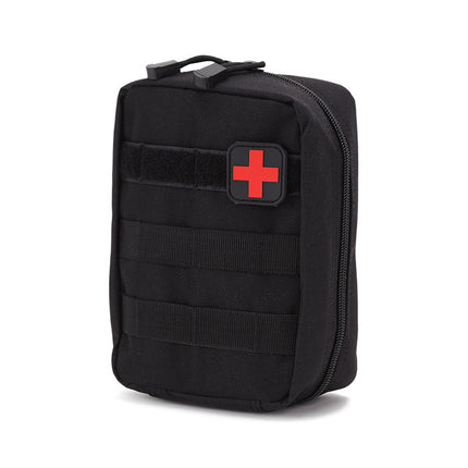 Outdoor Tactical Medical Bag Molle System Webbing Attached Bag Waist Bag Accessories Bag Zipper Bag Multi-Functional Cosmetics Bag