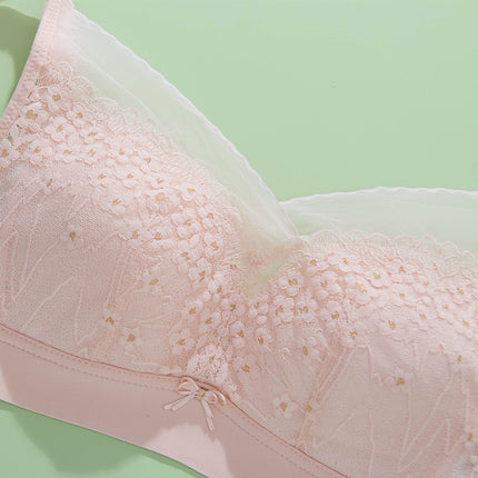Special Offer: Xianuo Spring and Summer Underwear for Women with Large Busts, Minimizing Bra, Wireless, Adjustable, Side Breast Support, Anti-Sagging, Breathable and Lightweight