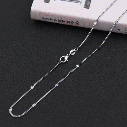 silver necklace wholesale non-fading ladies clavosin chain Joker simple pendant chain with chain niche jewelry