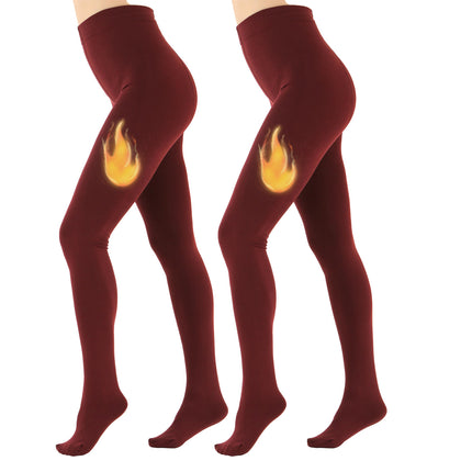 Cross-Border Amazon 200D Fleece-Lined Thickened Pantyhose Autumn and Winter Cold-Proof Warm Leg-Slimming Magic Stockings in Multiple Sizes for Women