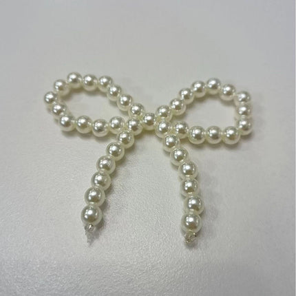 Wholesale bouquet bow jewelry imitation pearl cake decoration bow chain Valentine's Day accessories accessories decoration