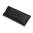 Black leather box with strap