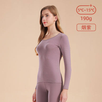 Autumn and Winter Women's Pure Cotton Thin Thermal Underwear Set 2025 New Autumn and Winter Mid-Neck Full Cotton Base Layer Thermal Sweater