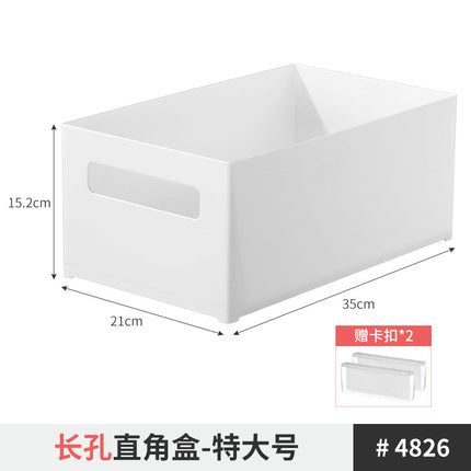 Cabinet Storage Box Snacks Sundries Pot Storage Household Organizing Box Kitchen Drawer Desktop Right Angle Storage Box
