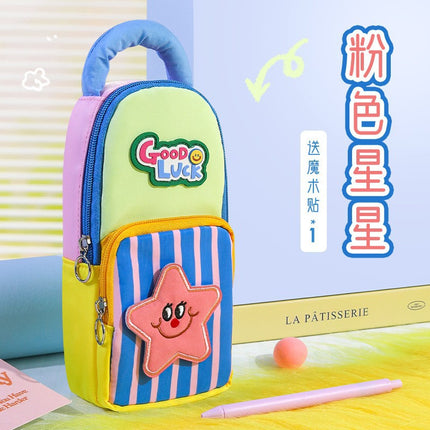 Large-Capacity Pencil Case, High-Quality Appearance, Stationery Bag for Male and Female Students, Junior High School Portable Backpack Pencil Case, Kapibara Ins Style