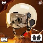 One size fits all / 3c moon shadow white [electroplated short mirror] heatmax all-season detachable ear protection