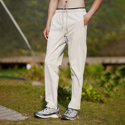 2024 summer outdoor sports quick-drying pants men's and women's ice silk cool pants breathable light hiking pants wholesale