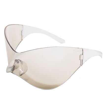 Europe and the United States cross-border new fashion ball shape mirror personality wear fruit color mask fashionable sunglasses 8032