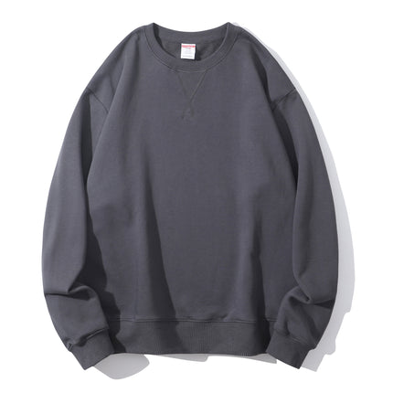 380g Heavyweight Pure Cotton Classy Cotton Tight and Warm Terry Round Neck Sweatshirt Trendyy and Versatile with Customizable Logo