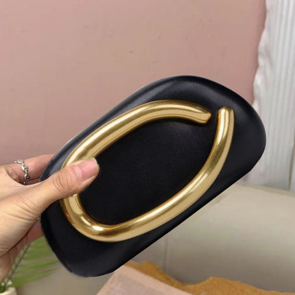 Cross-Border European and American Metal Box Small Square Bag, Versatile for Banquets, Mobile Phone Shoulder Bag, Crossbody Small Bag, Chain Crossbody Bag