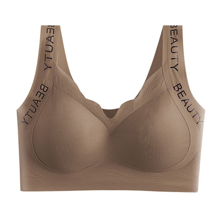 Anti-Sagging Girl's Fixed Cup Underwear Female College Students High School Students Adolescent Development Period Bra Sports Shockproof