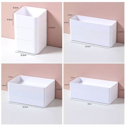 Flower Pot White Rectangular Succulent Plant Small Plastic Balcony Seedling Pot Square Pot Narrow Long Vegetable Planting Pot