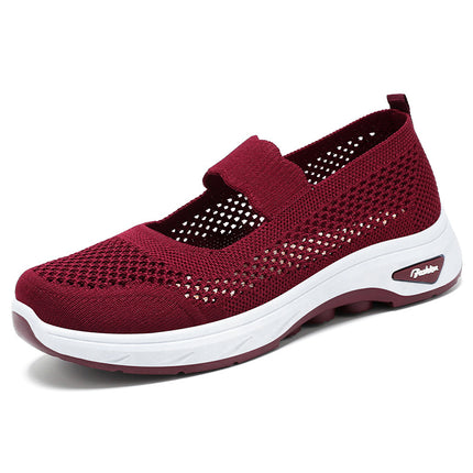 Shoes Women's Summer New Breathable Casual Shoes Hollow Soft Sole Cave Shoes Outer Wear Slip-on Old Beijing Cloth Shoes Women