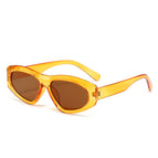 Orange frame tea slices
