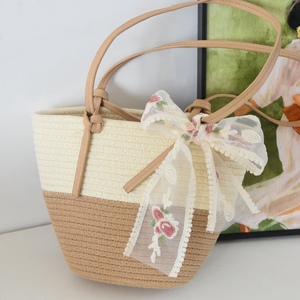 Woven Cotton Tote / Sac Tressé Coton