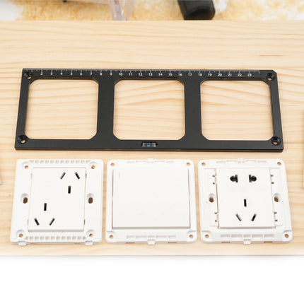 86 box switch socket hole mold woodworking wardrobe socket wire box hole slotting tool woodworking drawing line template