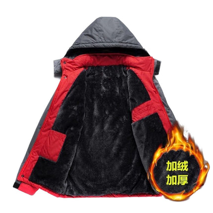 Winter Coat Men's Thickened fleece-lined Cotton Coat Men's Cotton Coat Cotton Coat Work Clothes plus size Jacket Men's Winter Coat
