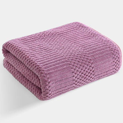 Coral Fleece Wide Auspicious Pineapple Pig Increase Bath Towel Soft Absorbent Hair-free Beach Towel Quick-drying Bath Towel