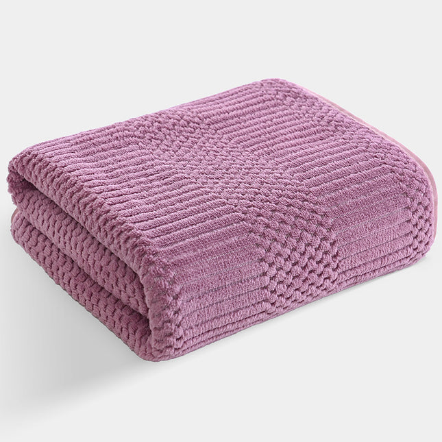 Coral Fleece Wide Auspicious Pineapple Pig Increase Bath Towel Soft Absorbent Hair-free Beach Towel Quick-drying Bath Towel