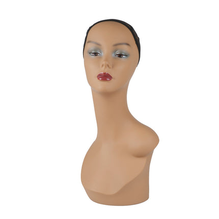 European and American wig model head shoulder model wig hat scarf jewelry window display props mannequin