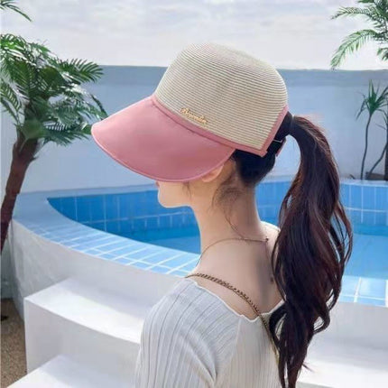 New fashion cap sunscreen sunshade hat women's all-match anti-ultraviolet big hat brim face distribution special for hair generation