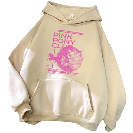 Chappell Roan Pink Pony Club Hoodie Chappell Roan Fan Gift Harajuku Cover
