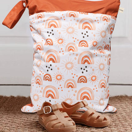Ins Nordic Series Children's Room Kindergarten Diaper Storage Bag Dry and Wet Separation Waterproof Bag Wetbag