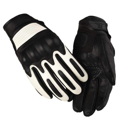 Motorcycle Gloves, Genuine Leather, Men's and Women's Riding Gloves, Tactical, Warm, Touch Screen, Multi-Color, Off-Road Protective Shell, Combat