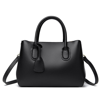 Genuine Leather Tote Bag High-end Large Capacity Women's Bag 2025 New Top Layer Cowhide Women's Bag Commuter Shoulder Crossbody Bag