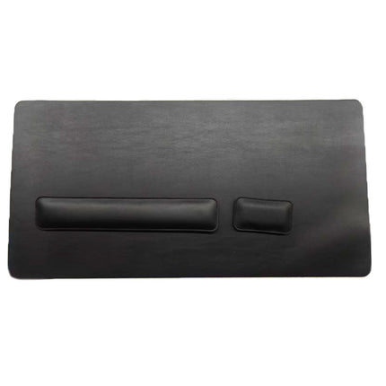 Source factory simple leather mouse pad oversized wrist keyboard hand rest solid color computer office wrist pad wholesale