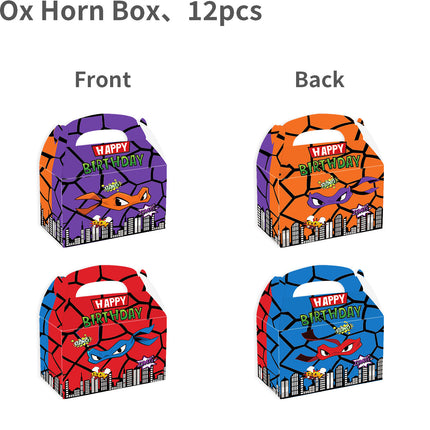 Cross-Border New Teenage Mutant Ninja Turtles Theme Party Supplies Disposable Tableware Kidsren's Birthday Party Cake Insert Balloon