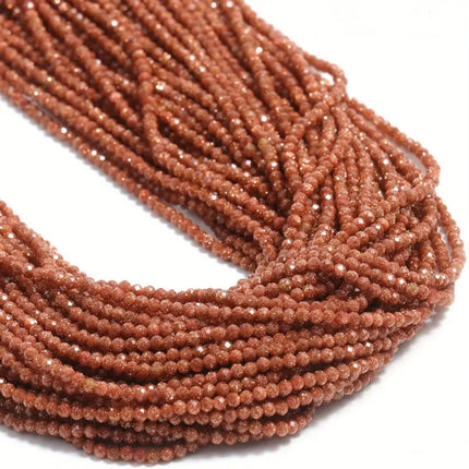 Natural Stone Crystal Mini Size Beads Cut Face Facet Round Beads Bracelet Necklace DIY Original Beaded Accessories Beads