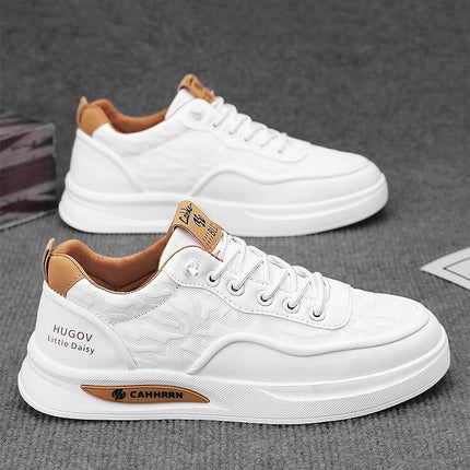 Slip-On Men's Shoes, Summer Trendy Versatile Sports White Flat Shoes, Soft Sole, Breathable and Thin Putian Casual Trendy Shoes