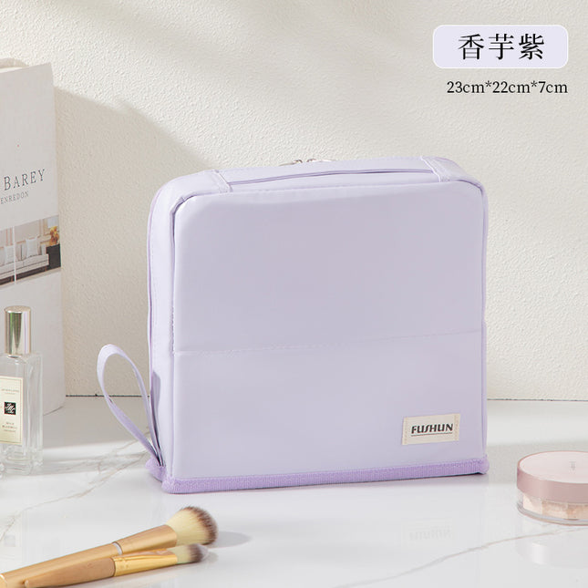 Stand-Up Cosmetic Bag for Women, Large-Capacity Pencil Case, Women's Bag, Outdoor Travel Handbag, Cosmetics Storage Bag
