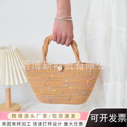 New Commuter Bag, Travel Seaside Beach Handbag, Summer Handbag, Woven Women's Bag, Souvenir Foreign Trade Batch