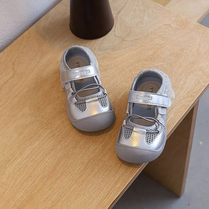 2025 Summer New Children's Shoes Little Girl's Tianme Lace-up Casual Shoes Korean Style Fashionable Girls' Frame Shoes