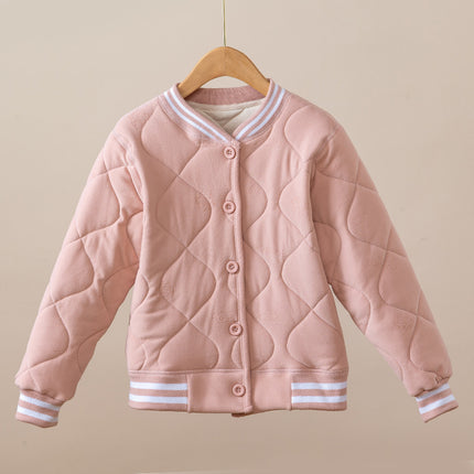 Source Winter Warm School Uniform Fleece-Lined Thickened Inner Wear Children's Student Base Cotton Coat and Pants Set Wholesale