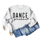 White Sweatshirt (black font) / S