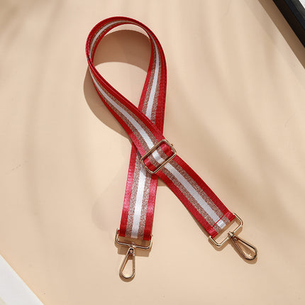 Bag shoulder strap crossbody bag with adjustable widened shoulder strap gold silk Women's bag with 3.8cm width