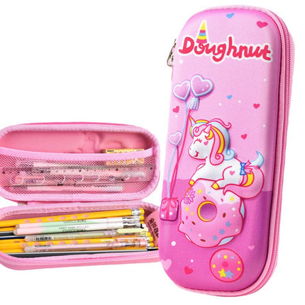 Children's Cartoon Pencil Case 3D Astronaut Dinosaur Waterproof Pencil Case Primary School Student Gift Large Capacity Pencil Case