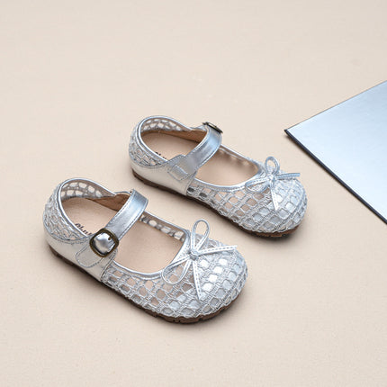 Girls' Small Leather Shoes 2025 Summer New Bow Non-Slip Princess Shoes Korean Style Baby Girl Fashion Versatile Baby Shoes