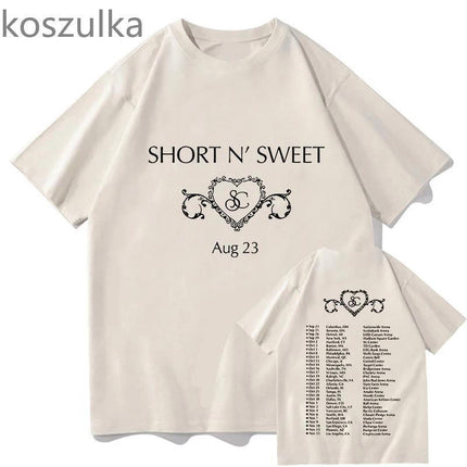 Tour Album Round Neck Carpenter Sweet Short and Sabrina's Pleaseplea Shirt Tplease