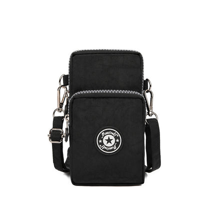 2020 Korean style mobile phone bag women's mobile phone bag packaging zipper printed small bag summer shoulder bag women's crossbody